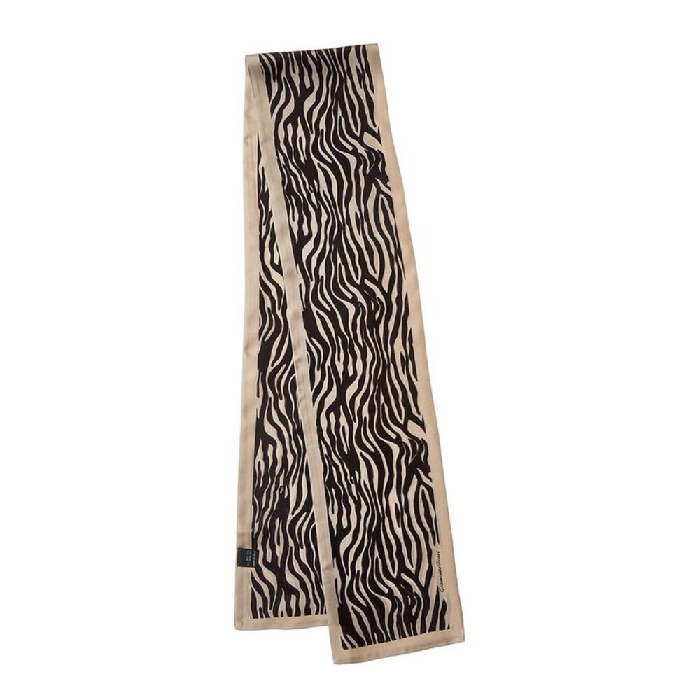Gianvito Rossi Silk Scarf, Brown - Picture 2 of 2